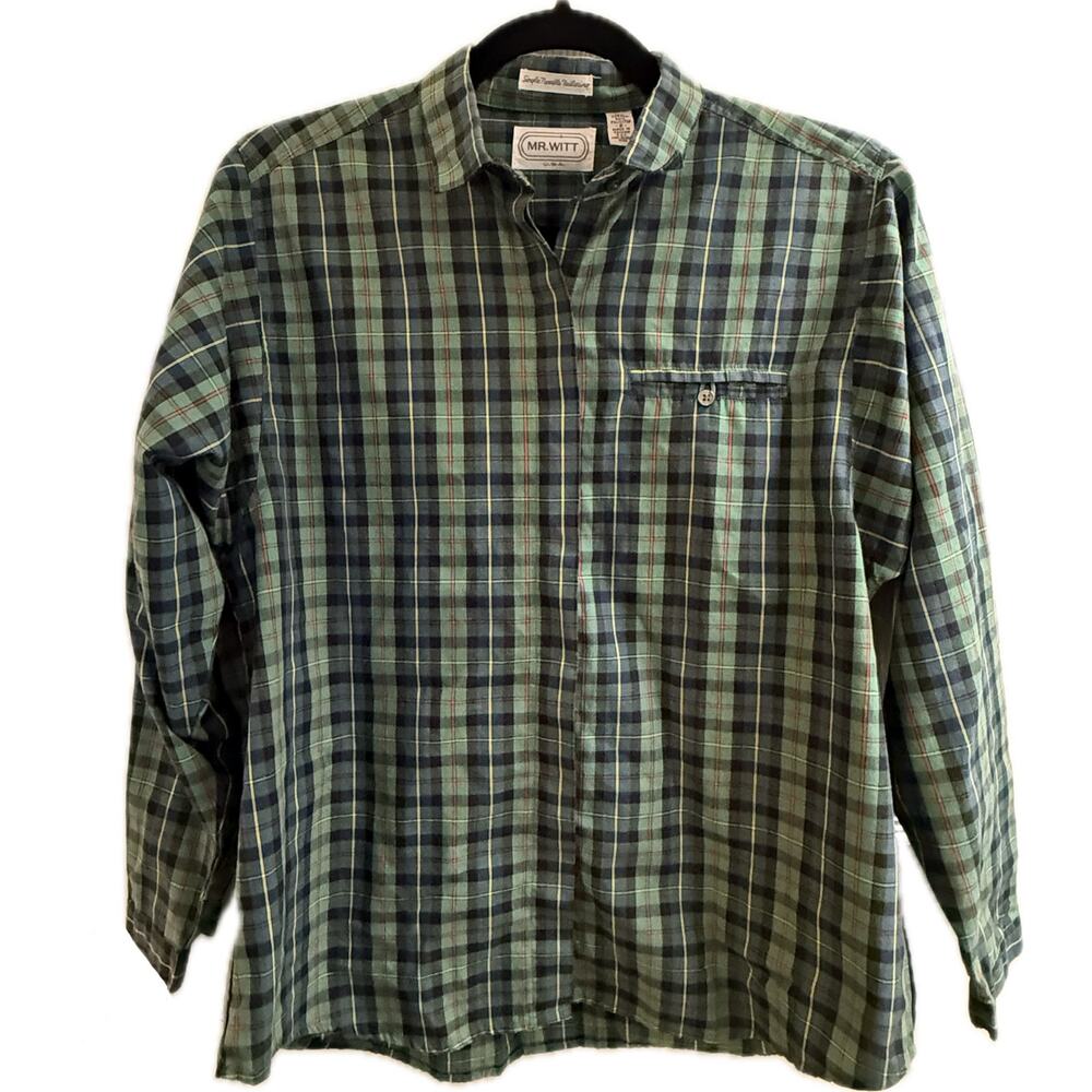 Mr. Witt Vintage Plaid Buttoned Shirt